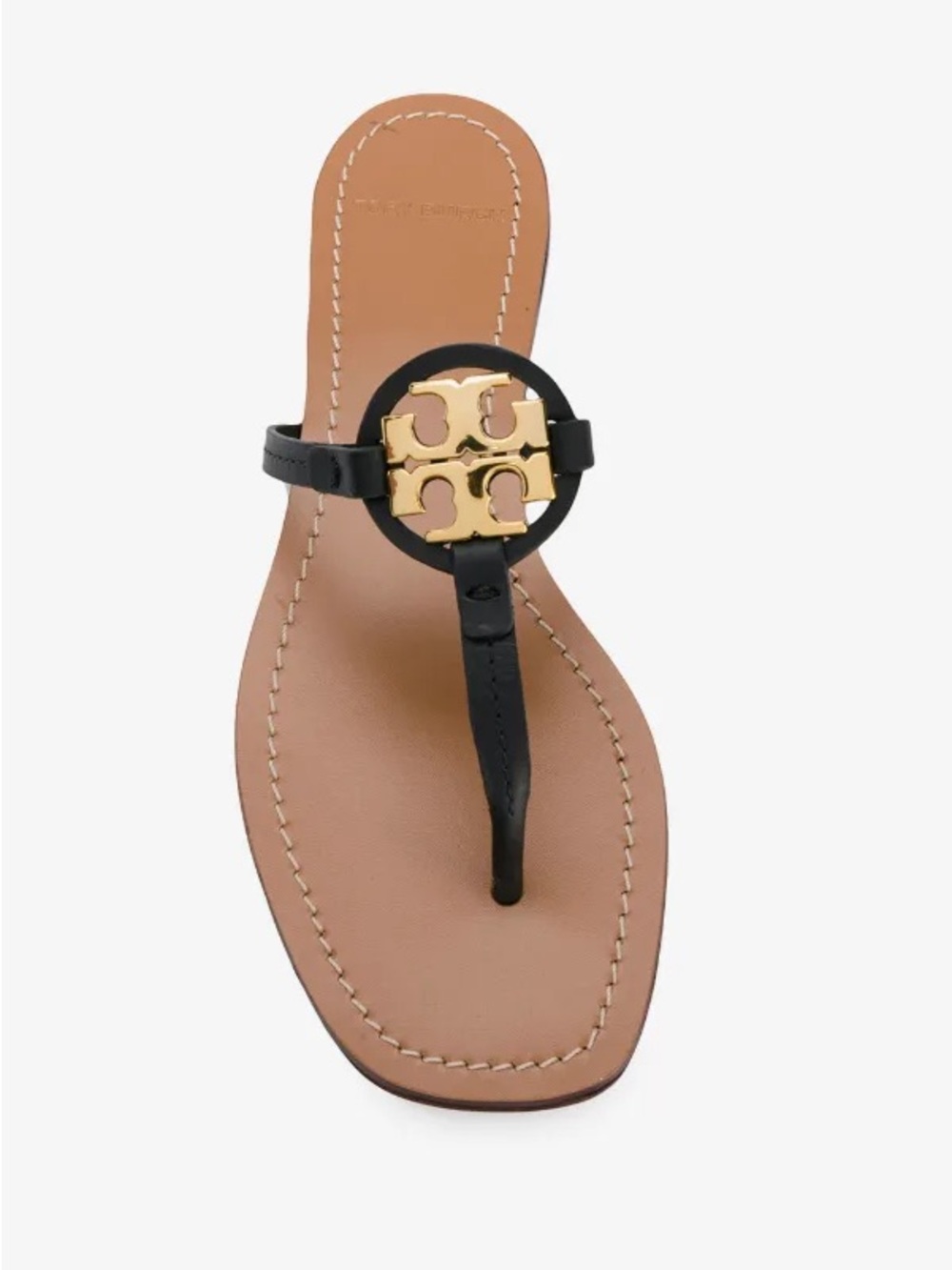 Tory Burch Mini Miller Black Gold Leather
Sandals 6.5 NWOT